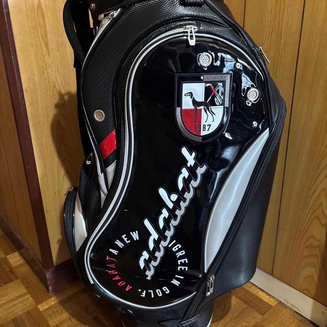 adabat キャディバッグ ブラック/ホワイト