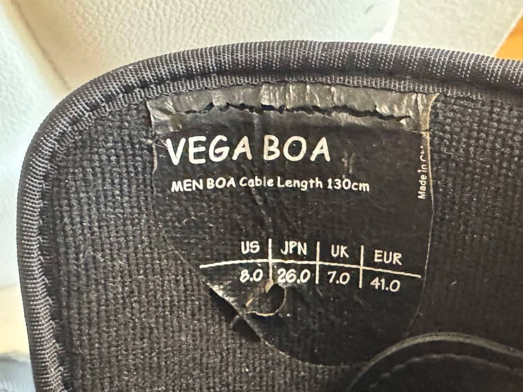 美品3回使用　26.0cm FLOW スノーボードブーツ ブラック 男性VEGA