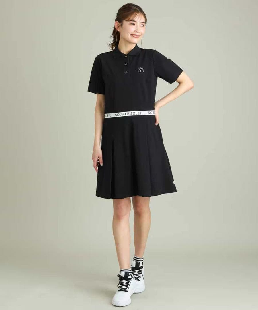 ポロワンピース 黒 SLS