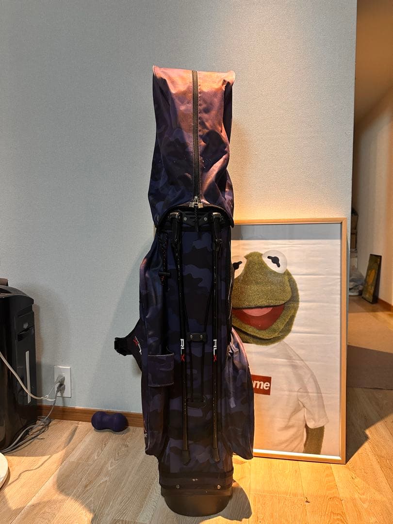 POLO RLX 青迷彩柄ゴルフバッグ