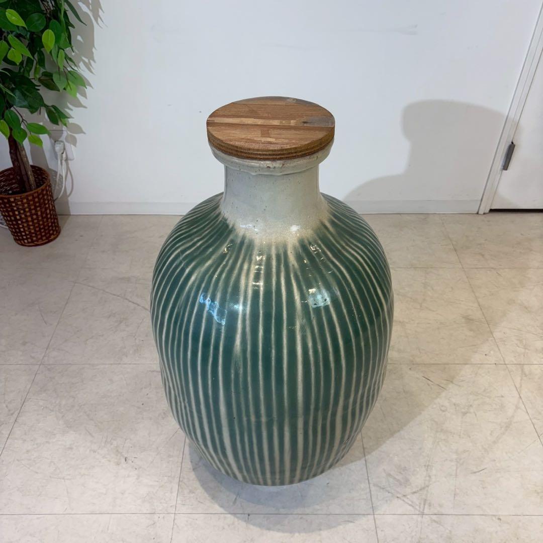 信楽焼 大壷 水瓶 陶磁器 壷 茶壷 酒壺 茶道具 雨だれ