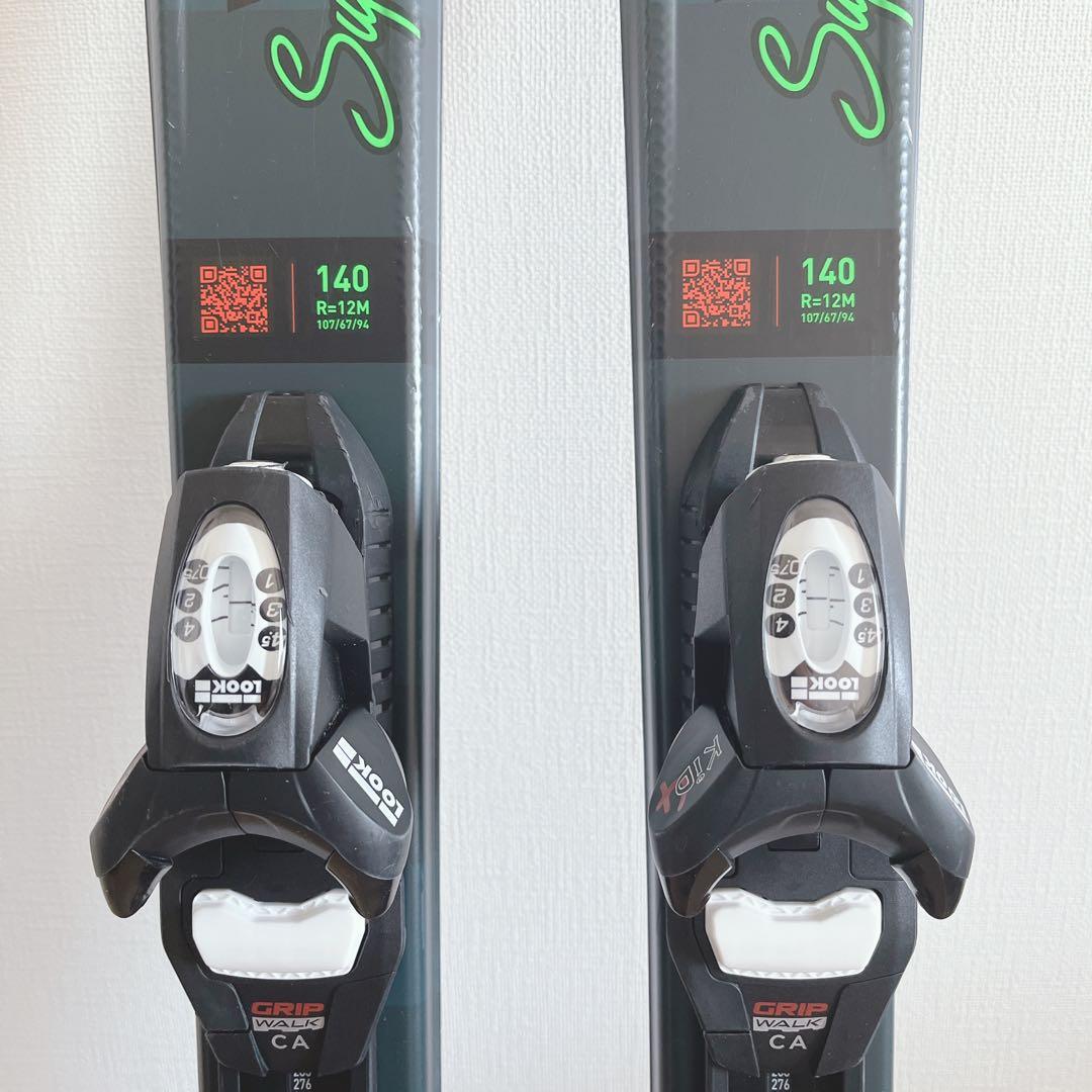 子供140㎝　スキー　靴　ストック　ビンディング　サイズ調整　5点　ロシニョール