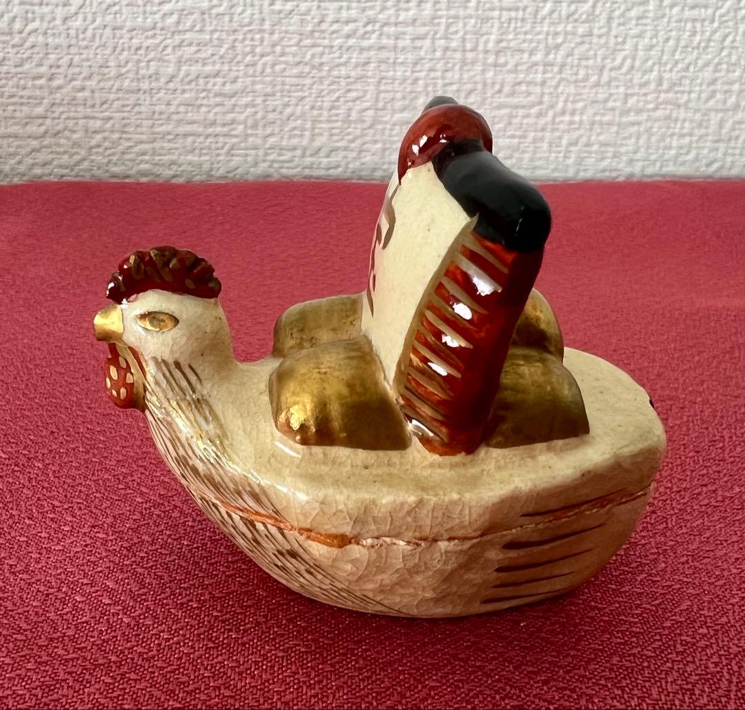 京焼 清閑寺窯 色絵 干支 宝船香合 杉田祥平 箱付き 縁起物 茶道具