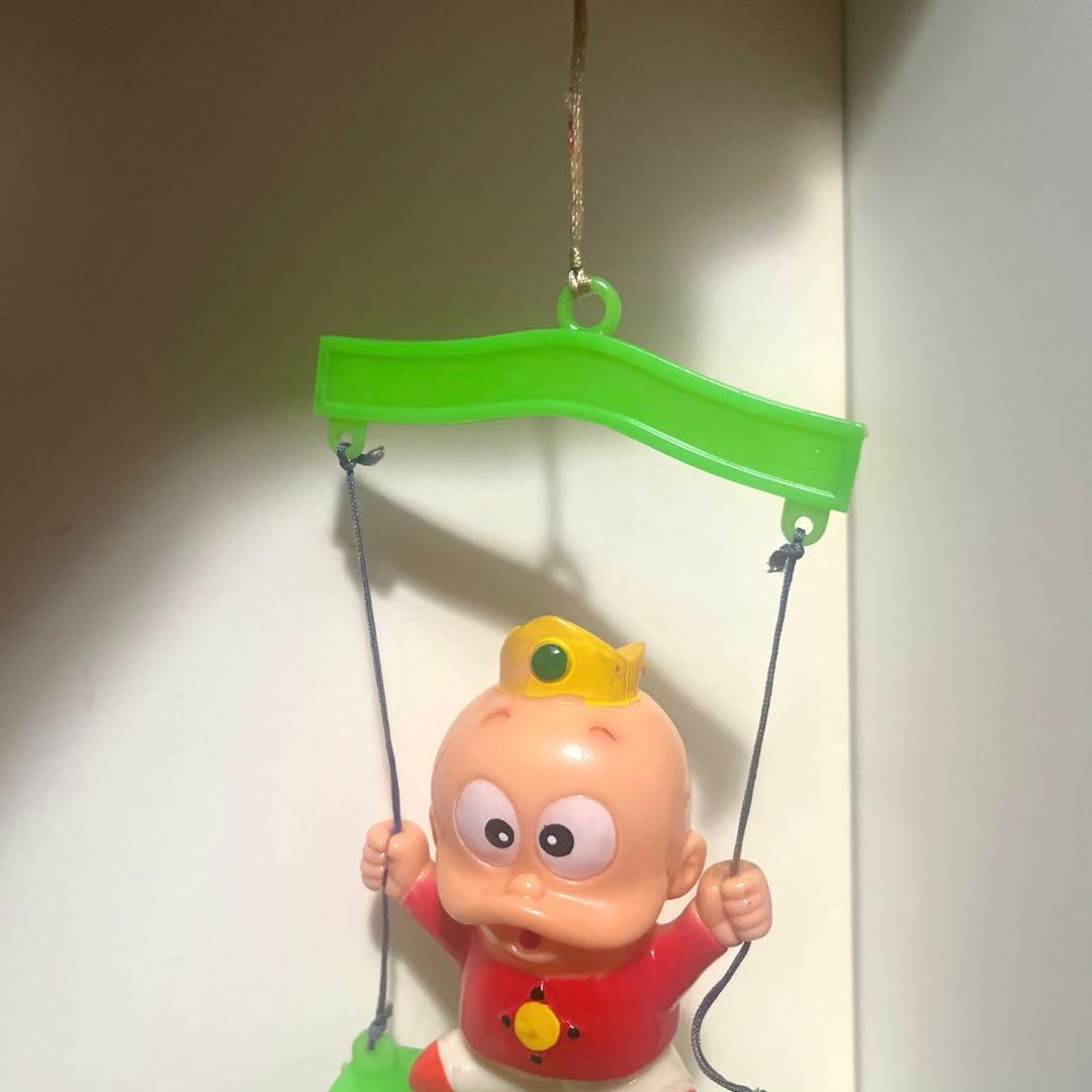 ヒノデ製（？） ウメ星デンカ ソフビ ブランコ風鈴 フィギュア 当時物