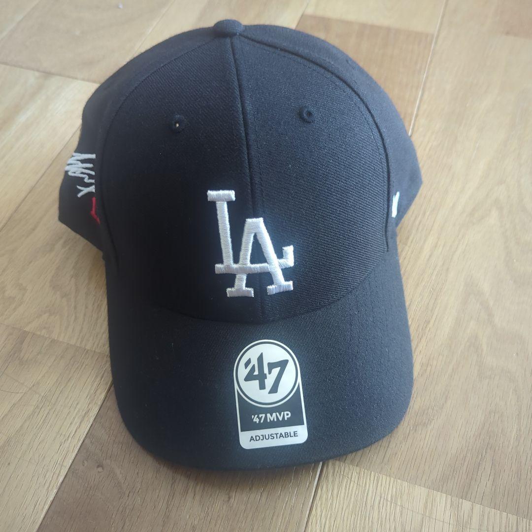 47 MVP LA Dodgers デコピン刺繍キャップ
