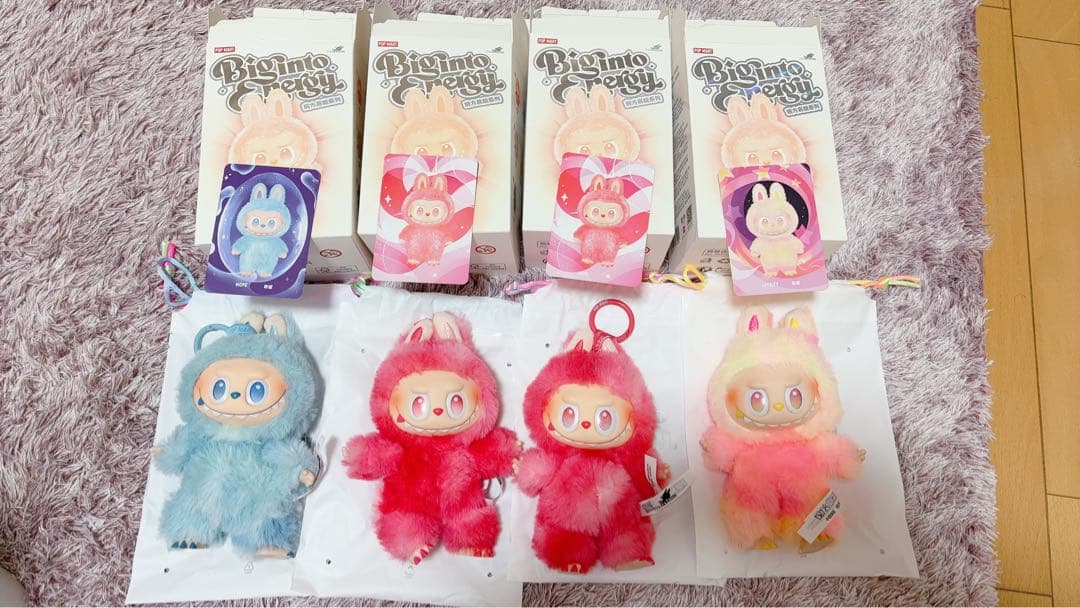 ラブブPOP MART ビッグモンスター ぬいぐるみ4体セット