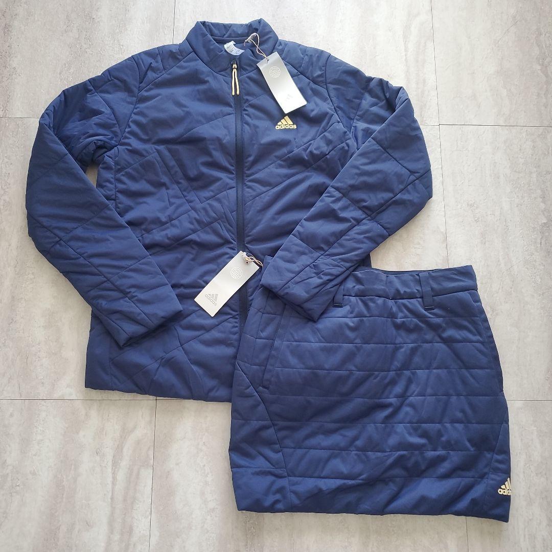 adidas アディダスゴルフ 中綿キルティングセットアップ Sサイズ