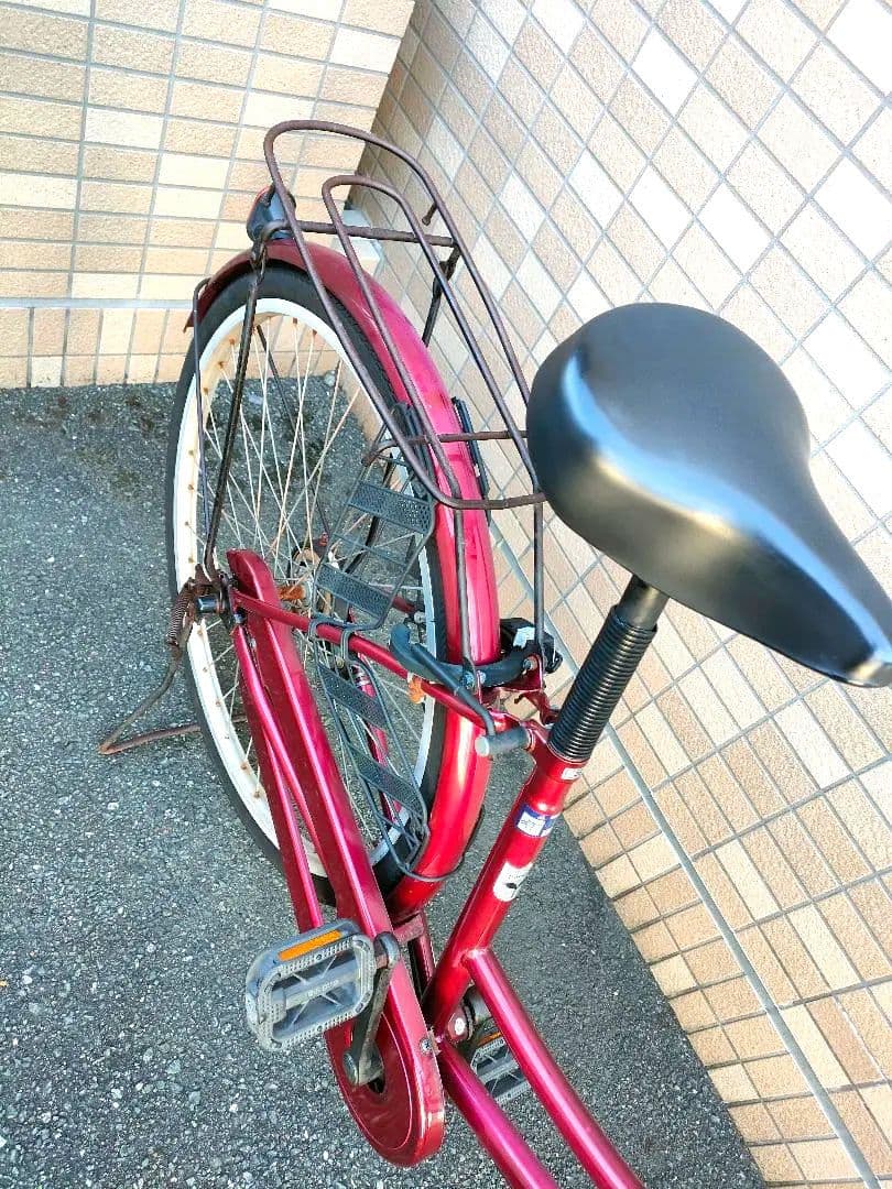 シティサイクル 自転車 ワインレッド 福岡市内引取り