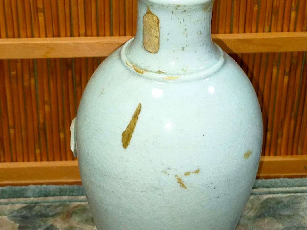 ♥値下げ！♥中国　青磁　花瓶　参考品　骨董　古玩