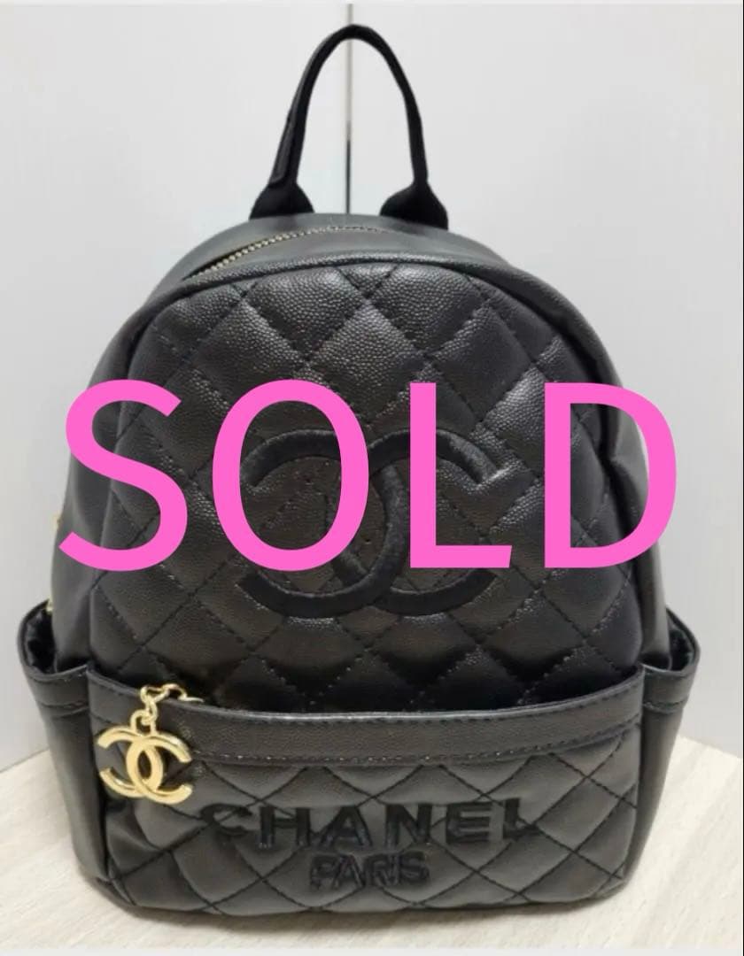 新品 シャネル ノベルティ ブラック リュック バッグ パック