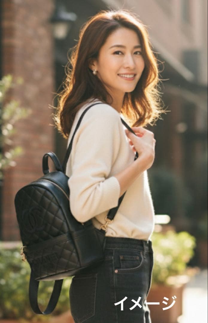 新品 シャネル ノベルティ ブラック リュック バッグ パック