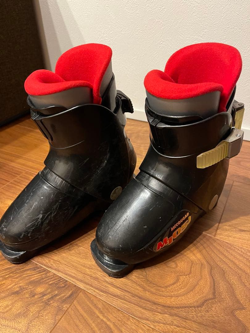 キッズ　スキー板90cm ビンディング　ブーツ ストック セット ジュニア用