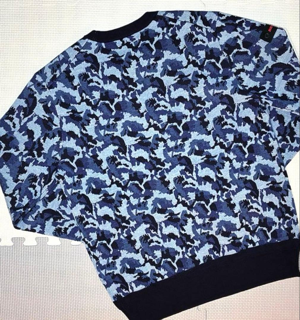 BRIEFING カモジャカード クルーネック（NAVY／M）