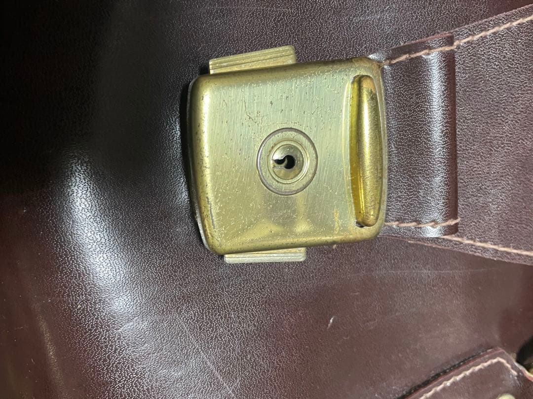 美品BLICS 旅行鞄　ゴルフバッグ　ダークブラウン　イタリアンレザー バッグ