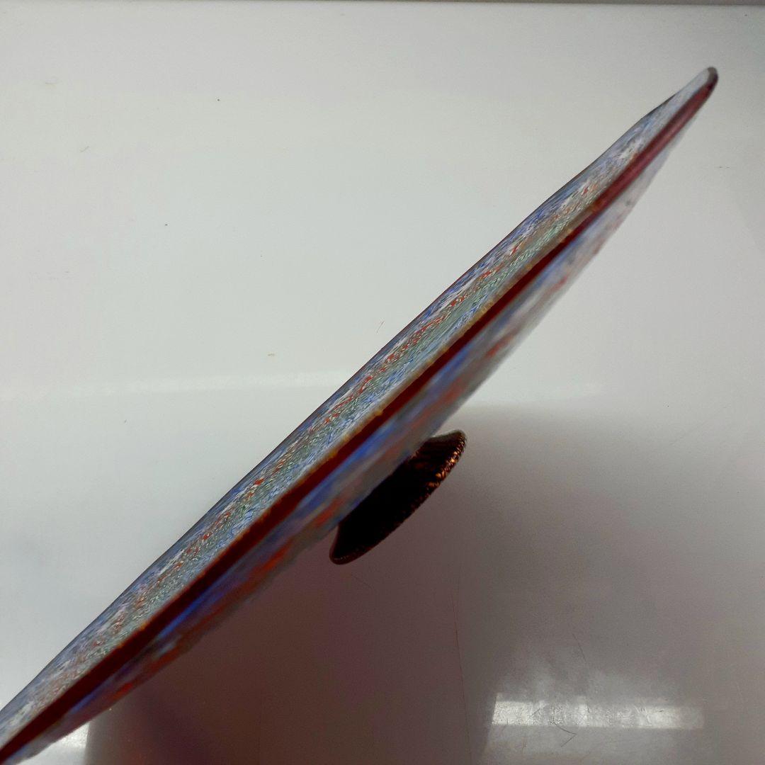 MURANO GLASS 30cm 大きな ミルフィオリ 崩し プレート皿
