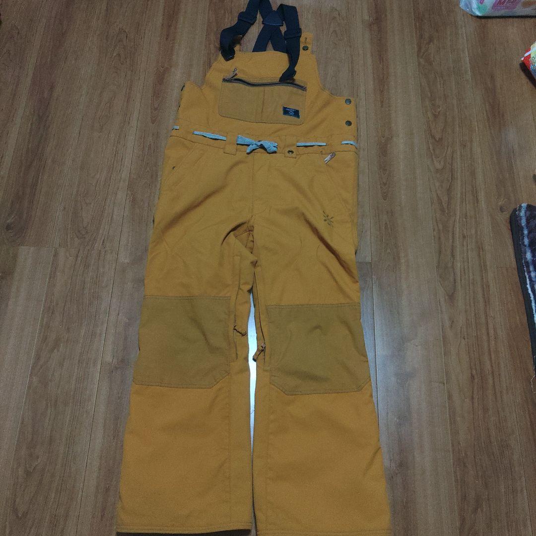 オレンジ スノーボード オーバーオール