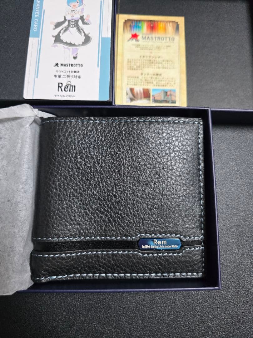 Re:ゼロから始める異世界生活 イタリアンレザー二つ折り財布 レムモデル