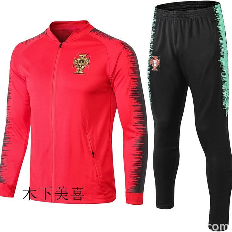 ポルトガルのサッカートレーニングサービス長袖セット秋と冬の足のズボンZ