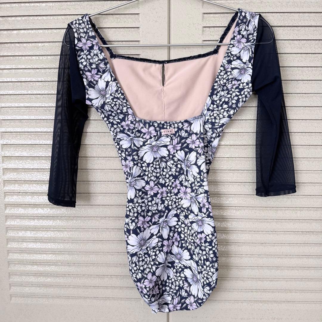 stina 花柄 レオタード Sサイズ