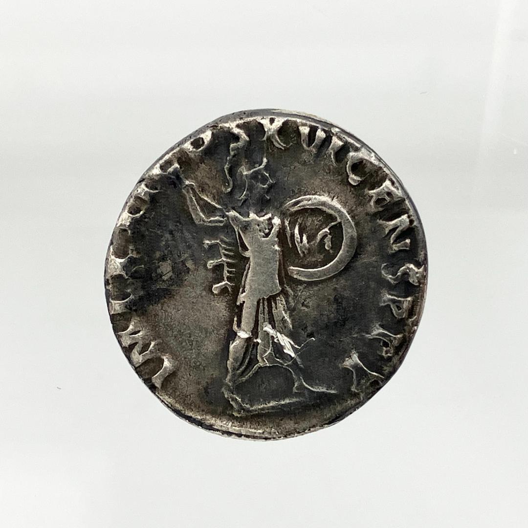 希少 古代ローマ帝国 デナリウス銀貨 ミネルヴァ アンティーク