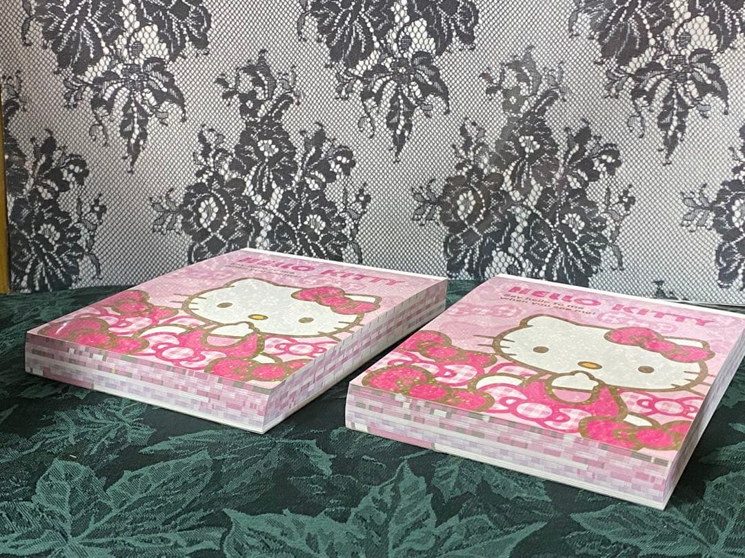 キティちゃん　メモ帳　ボリュームメモ　レトロ　サンリオ　キャラコレ　リボン