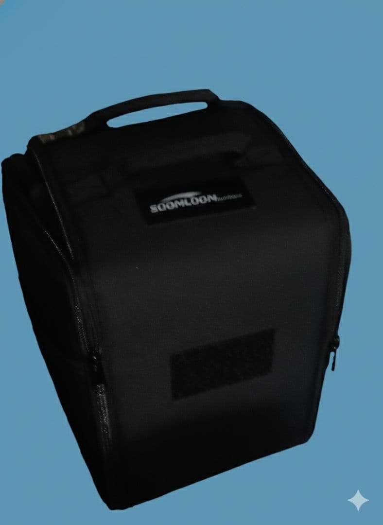 SOOMLOOM アイロンストーブ 黒/金 透明窓付き