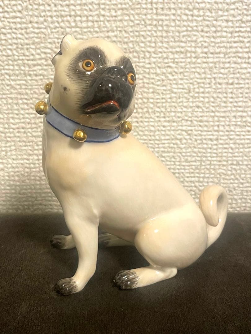 MEISSENマイセン パグフィギュリン 人形 置物 オブジェ 世界最高峰磁器