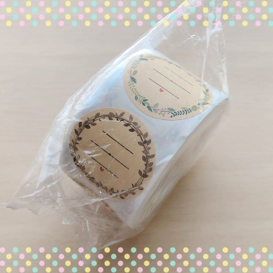 ラスト＊アソート＊サンキューシール＊切り売り60枚3.8cm＊ラベル＊メッセージ