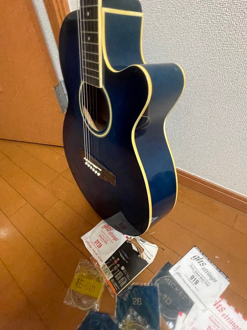 Sepia Crue EAW-180-BLS エレアコ ギター ブルー