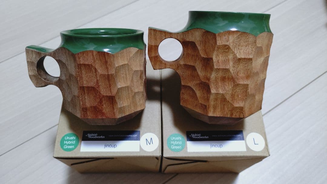 Akihiro WoodWorks ジンカップ 漆 ハイブリッド グリーン ML