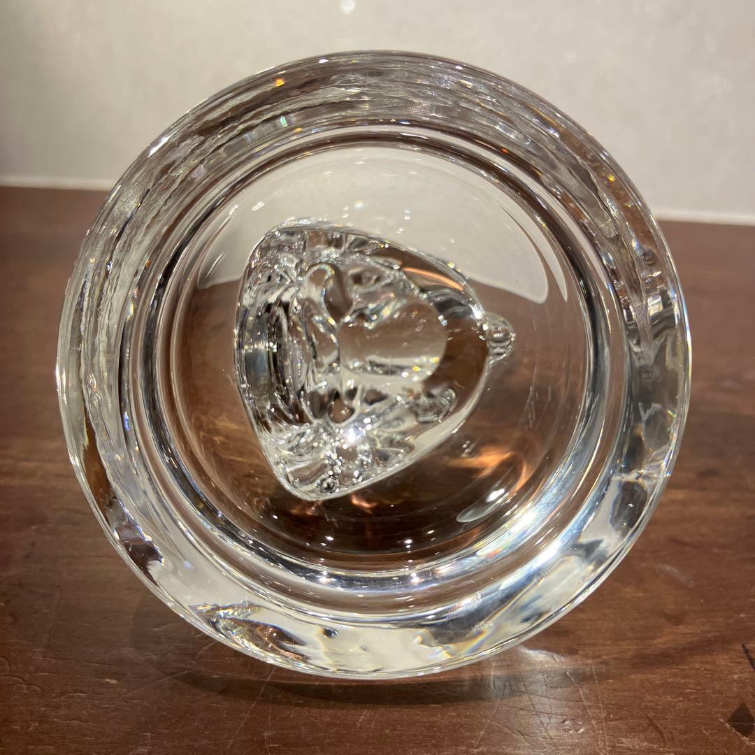 スヌーピー 佐々木硝子 クリスタル ペーパーウェイト 置物時計 SNOOPY