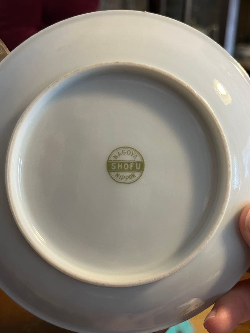 名古屋　松風陶器　桜模様　花柄陶磁器カップ&ソーサーセット