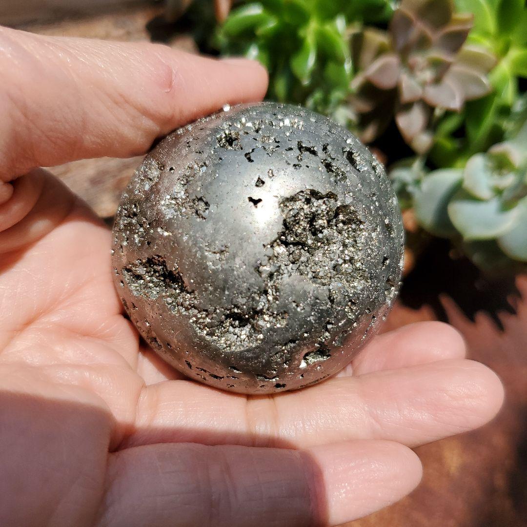 パイライト鉱石　スフィア　3　ペルー産　パイライト標本