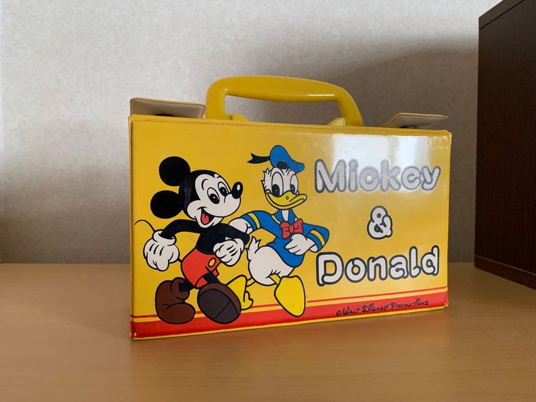 Micky & Donald 小物入れバッグ (カセットテープ入れ)