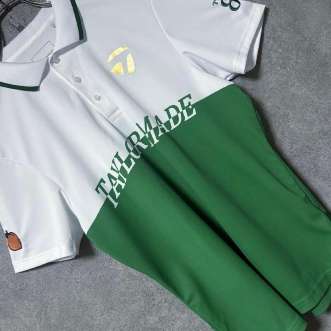 TaylorMade テーラーメイド 88th ロゴ ポロシャツ グリーン M