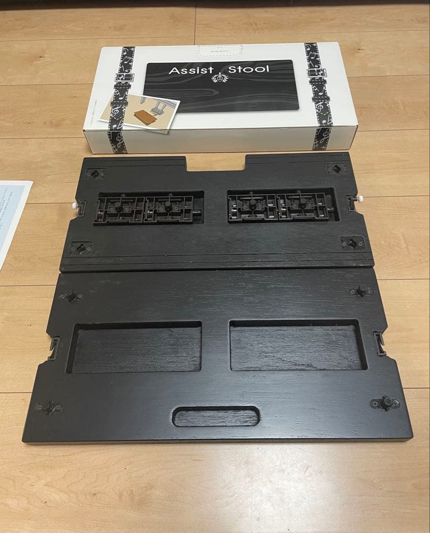 吉澤 ヨシザワ ピアノ補助台 アシストスツール アシストペダル　ハイツールセット