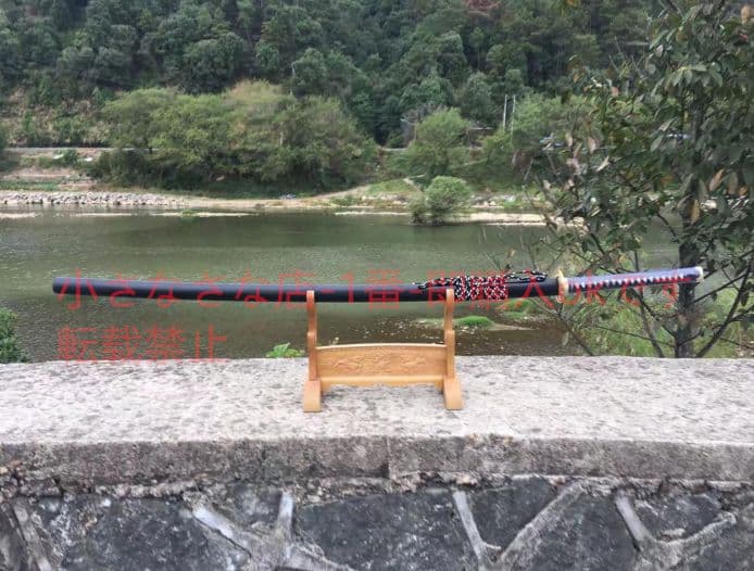 【ブラック】長尺 武具　刀装具　日本刀　模造刀　居合刀 鑑賞用 武蔵 贈り物