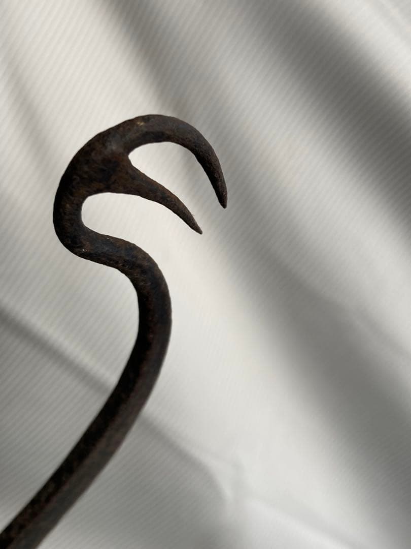 古物　うなぎ掻き　古民具　鉄