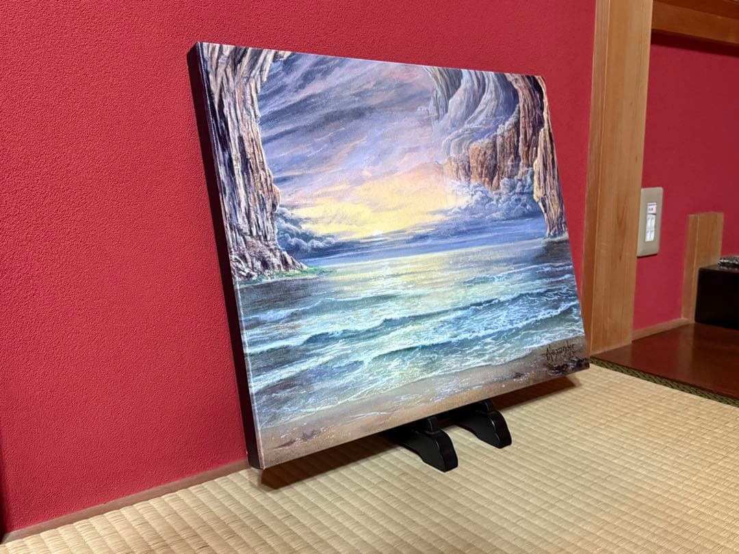 MTG underground sea アートキャンパス　希少品　デュアルランド