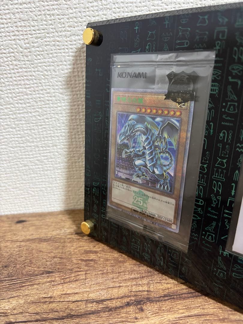 遊戯王 青眼の白龍 25th 東京ドーム 未開封 ディスプレイ付き