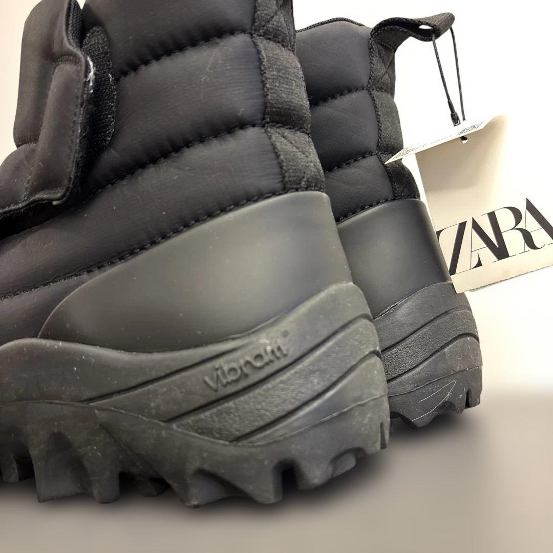ZARA キルティング VIBRAM® ブーツ