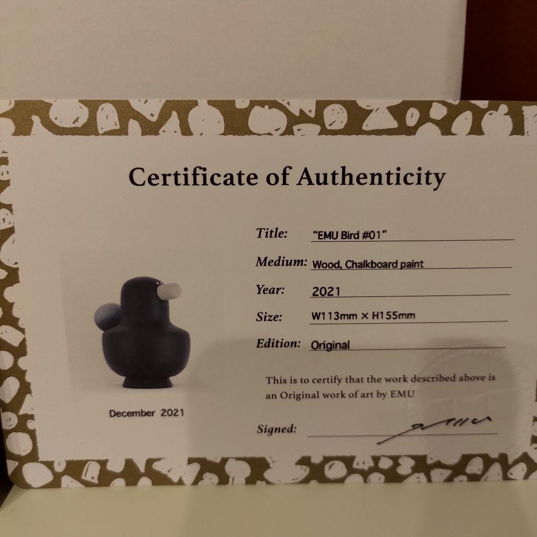 EMU　Bird#01　emu_bb 黒板こけし 万博