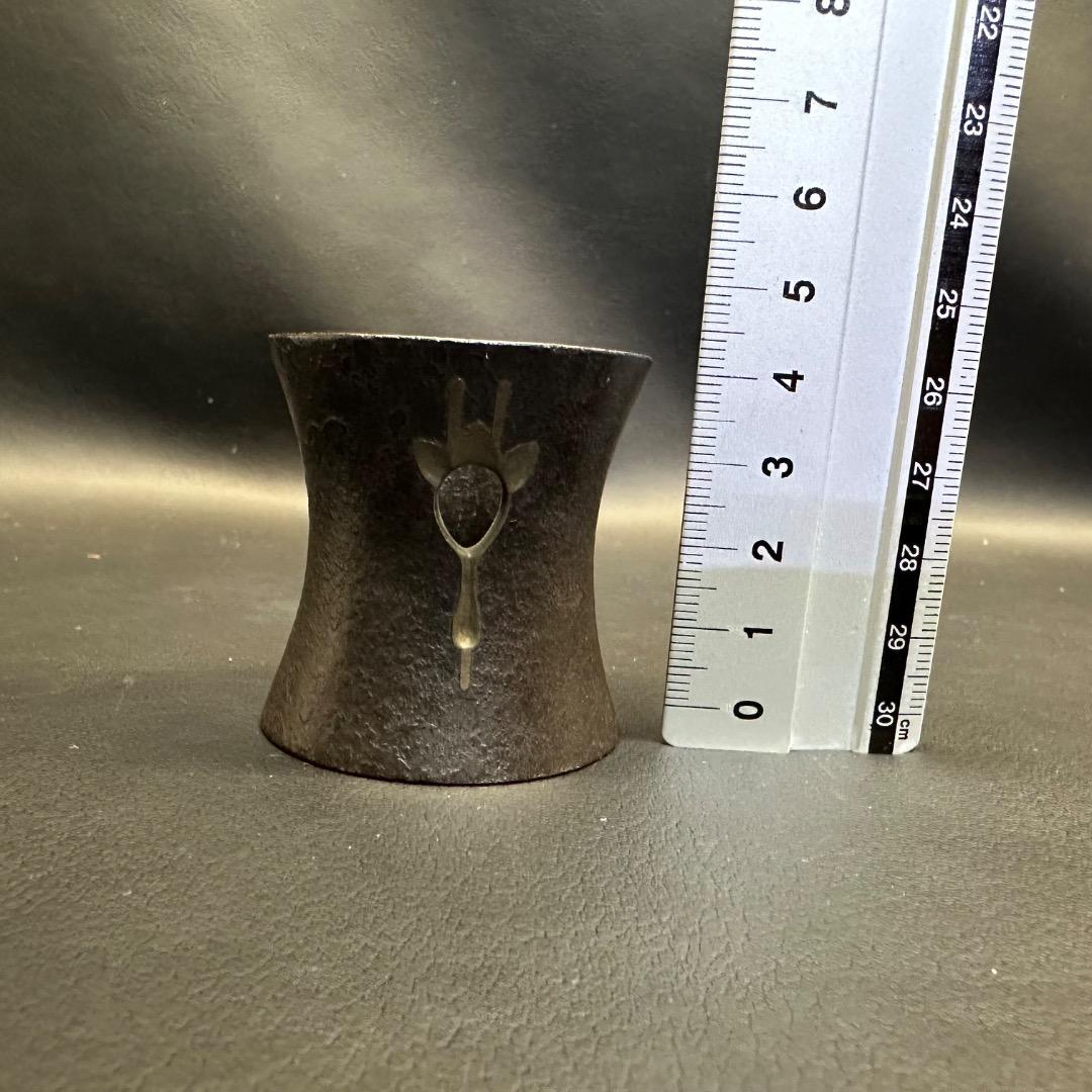 ♡Ea左1008 釜師 蓋置 透かし彫り 沈金彫立鶴蓋置 縁起物 茶道具