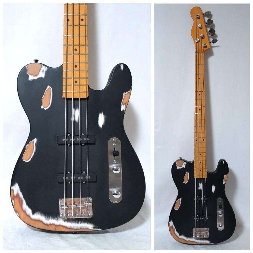 ノーブランド　テレキャスターベース　カスタム仕様　ハードレリック　リバースヘッド