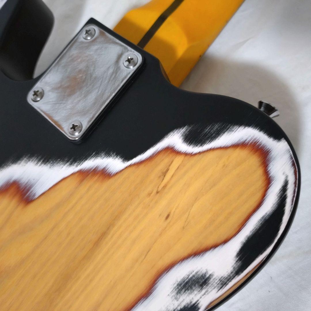 ノーブランド　テレキャスターベース　カスタム仕様　ハードレリック　リバースヘッド