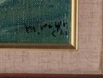 【真作】絵画　油彩SM　力強き花束　厚塗り表現　モダン静物画　X169