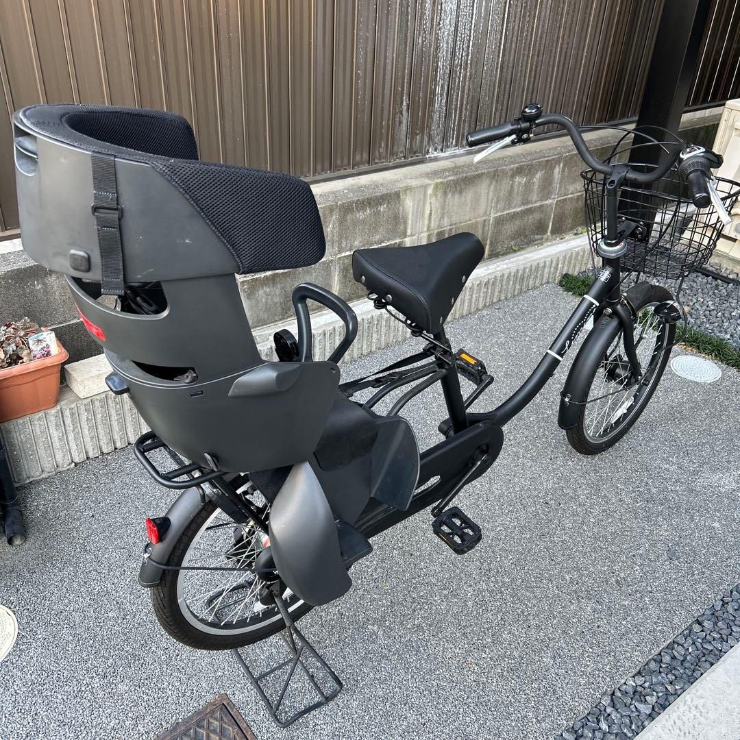 【美品】非電動チャイルドシート付き自転車　ハーフカバー付き