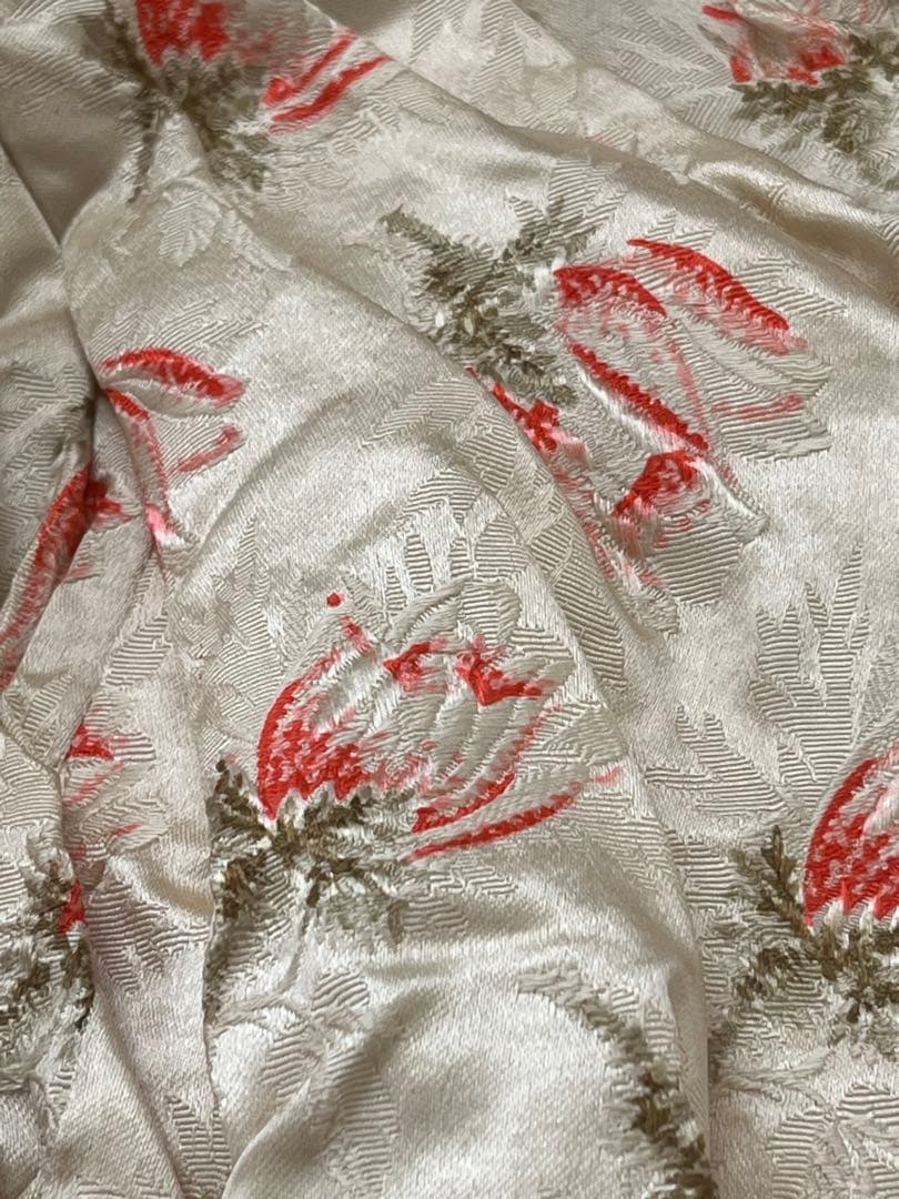 アンティークヴィクトリアン シルクサテンボディスリボンドレスマネキントルソー