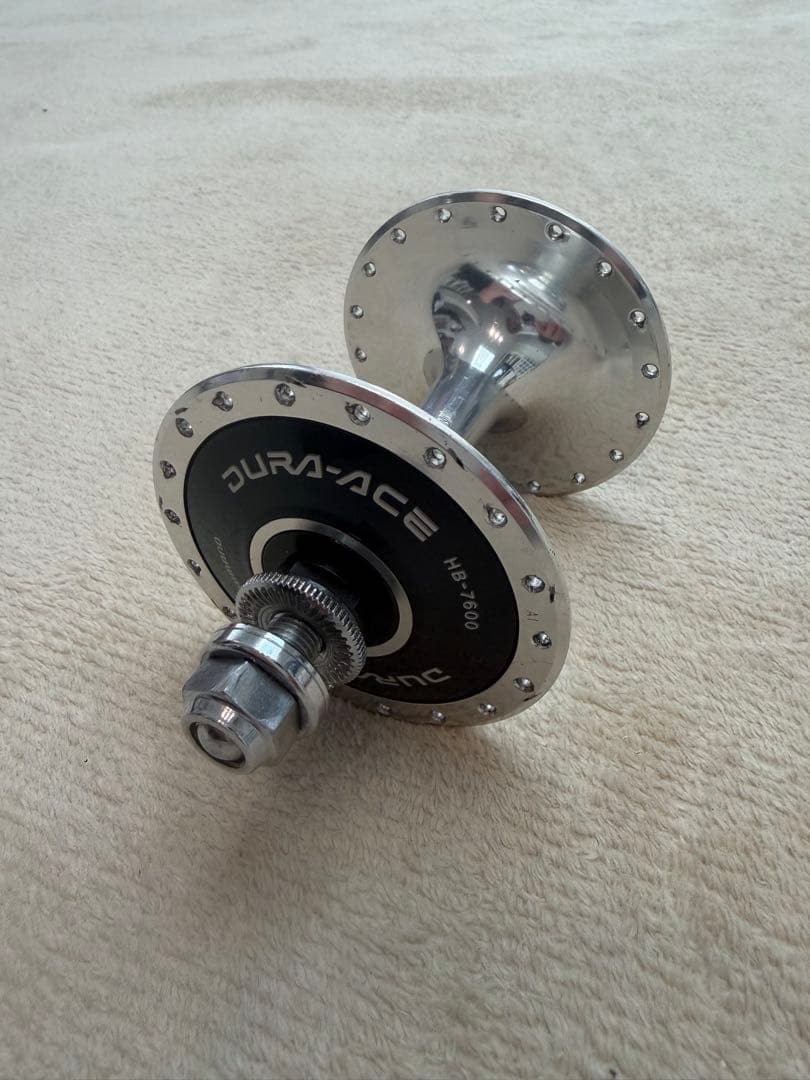 【希少片歯】NJS 競輪 DURA-ACE HB-7600 120mm 前後