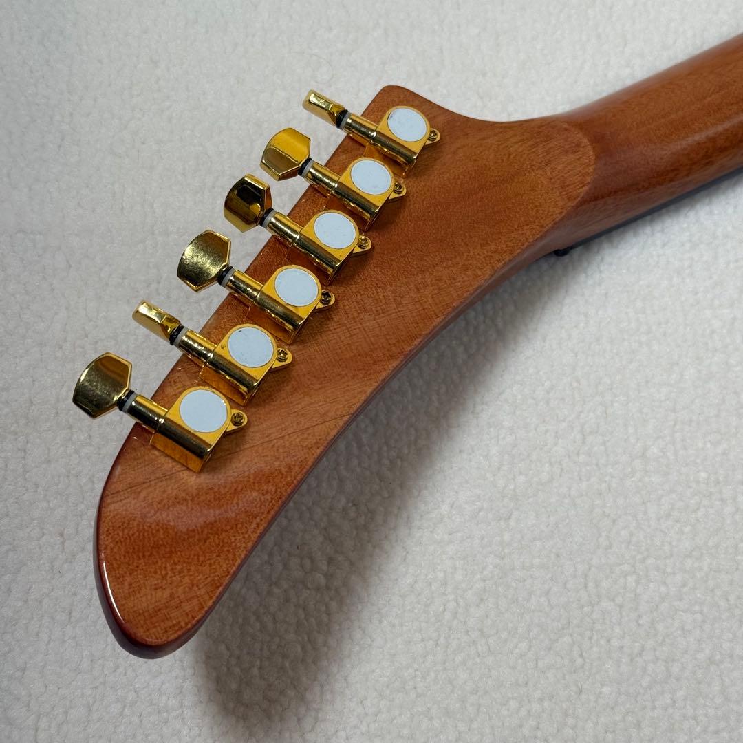 自作 変形ボディ　エレキギター EXPLORER TYPE NATURAL